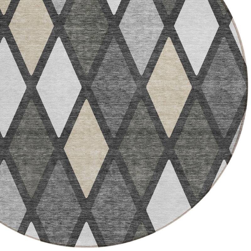 HomeRoots Geometric Transitional Rectangle Outdoor Rug