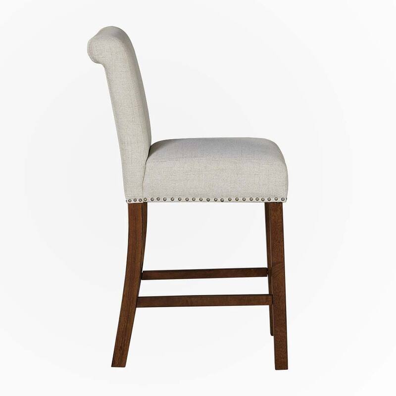 Counter Stool with Nailhead Trim Set of 2,only chairs