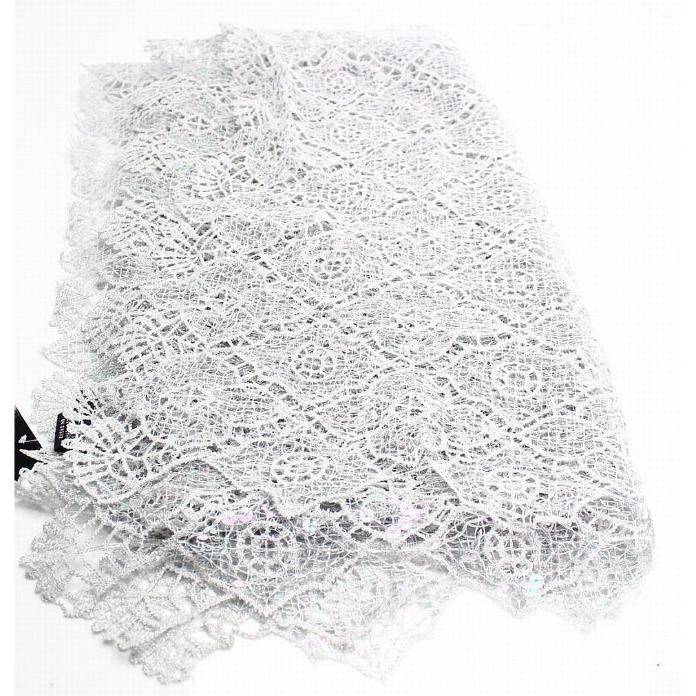 silver sequin shawl wrap