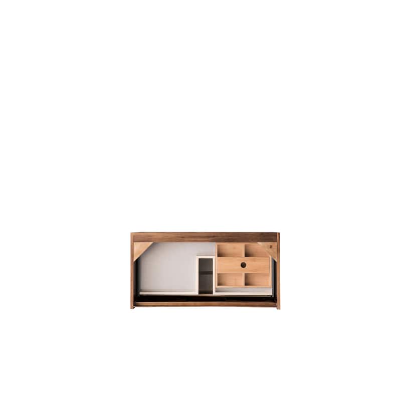 James Martin Vanities Mantova 35.4" Single Vanity Cabinet, Mid-Century Walnut