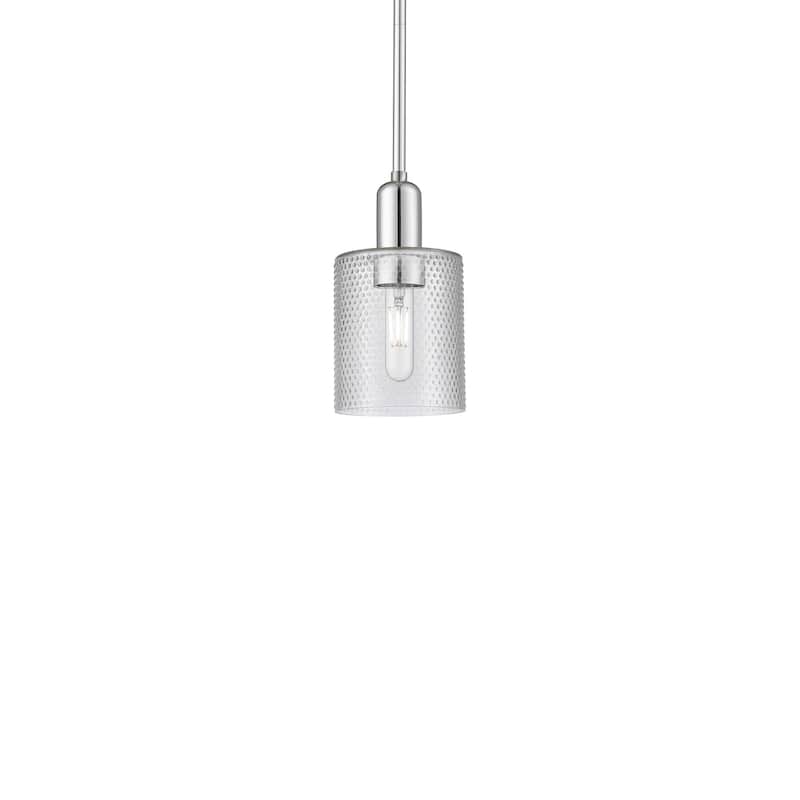 Innovations Lighting 716-1S-10-5 Cobbleskill Pendant Cobbleskill 5" - Polished Chrome / Clear