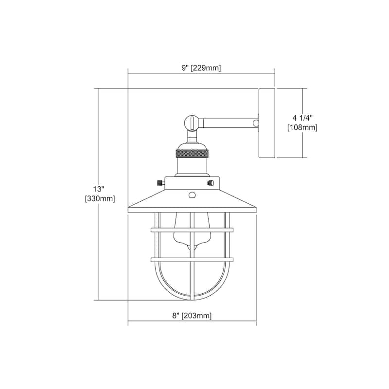 Elk Home Seaport Oil Rubbed Bronze With Clear Glass 1 Light Sconce