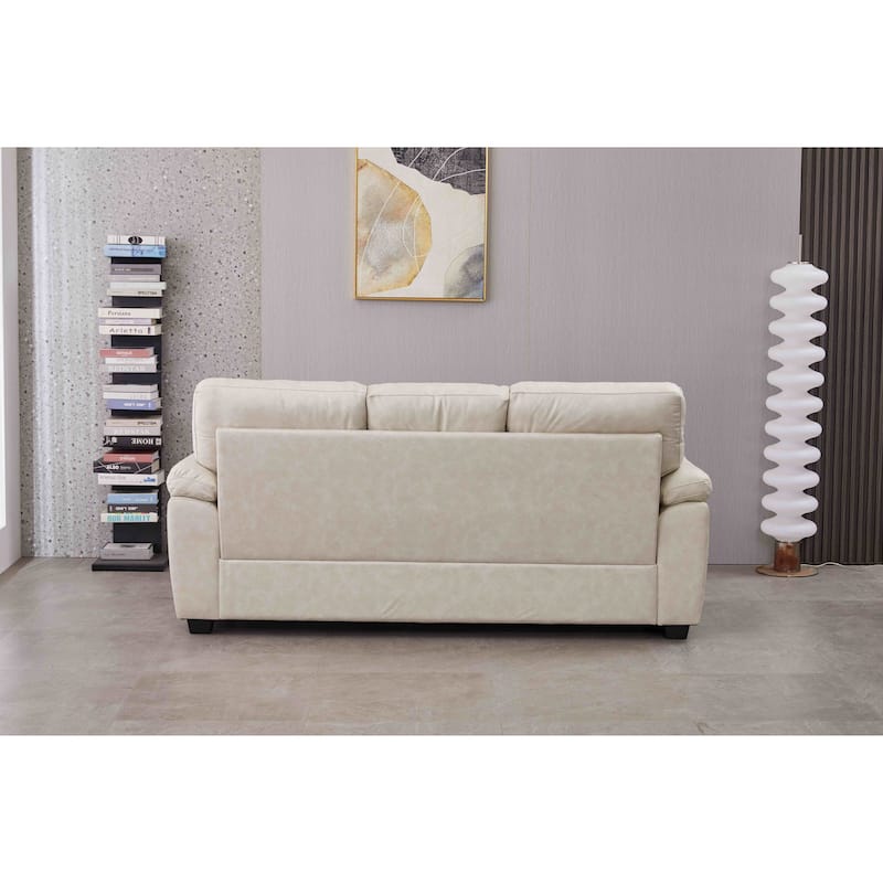 80.5'' Wide Faux Leather Sofa