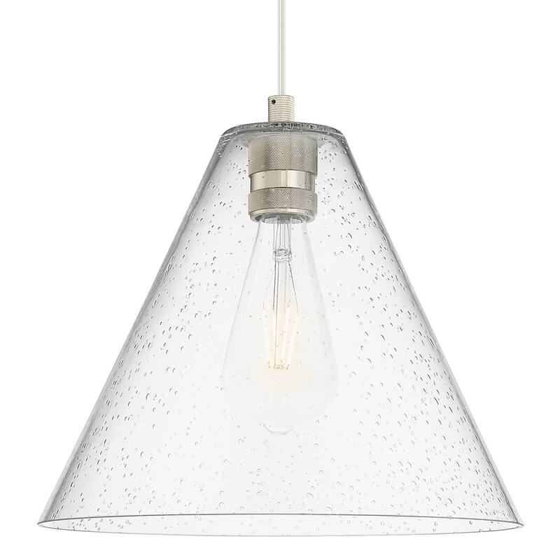 Innovations Lighting 434-1P-GBC-124 Crown Point 12" Wide Cord Hung - Polished Nickel