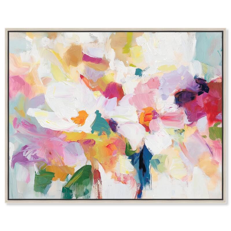 Bold Brushstroke II Canvas by Art Remedy - Silver - 24" x 20"
