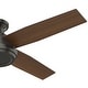 preview thumbnail 4 of 20, Hunter 52" Dempsey Low Profile Ceiling Fan with Handheld Remote - Contemporary, Transitional, Industrial, Farmhouse
