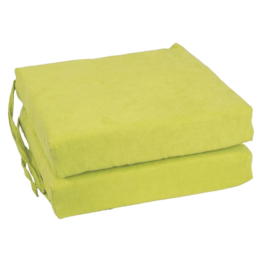 16-inch Square Indoor Microsuede Chair Cushions (Set of 2 or 4) - 16 x 16