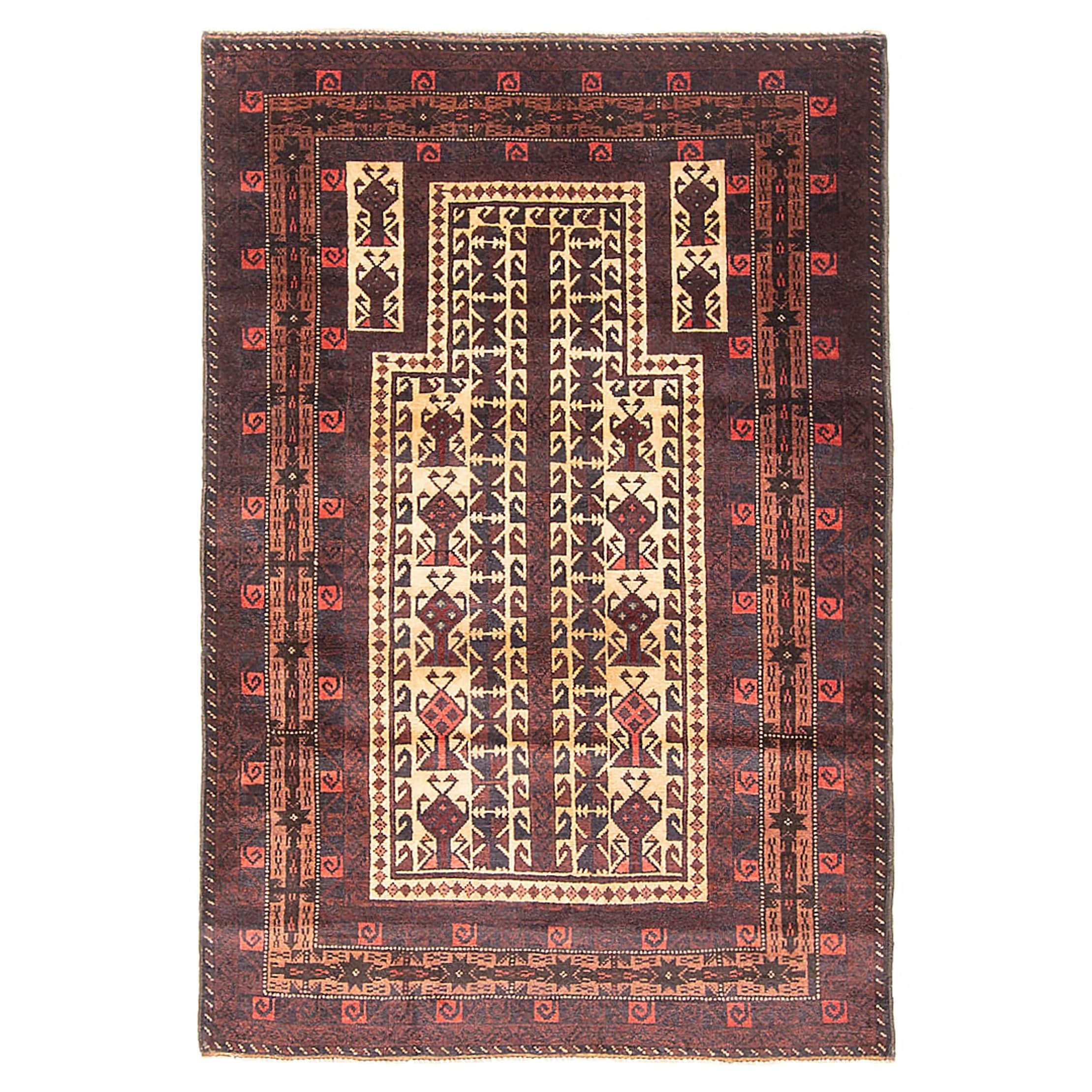 Teimani Beige Rug 3'0" x 4'7" - 3'0 x 4'7