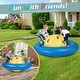 preview thumbnail 5 of 5, 7.5 FT Inflatable Dome Rocker Bouncer with 6 Handles Fun Outdoor Game