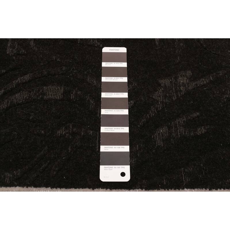 ECARPETGALLERY Hand Loomed Kashkuli Gabbeh Black, Grey Wool Rug - 5'5 x 7'8