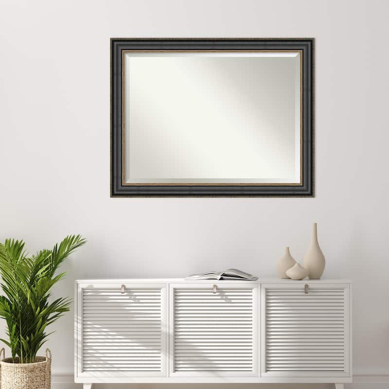 Beveled Wall Mirror - Thomas Black Bronze Frame - Thomas Black Bronze