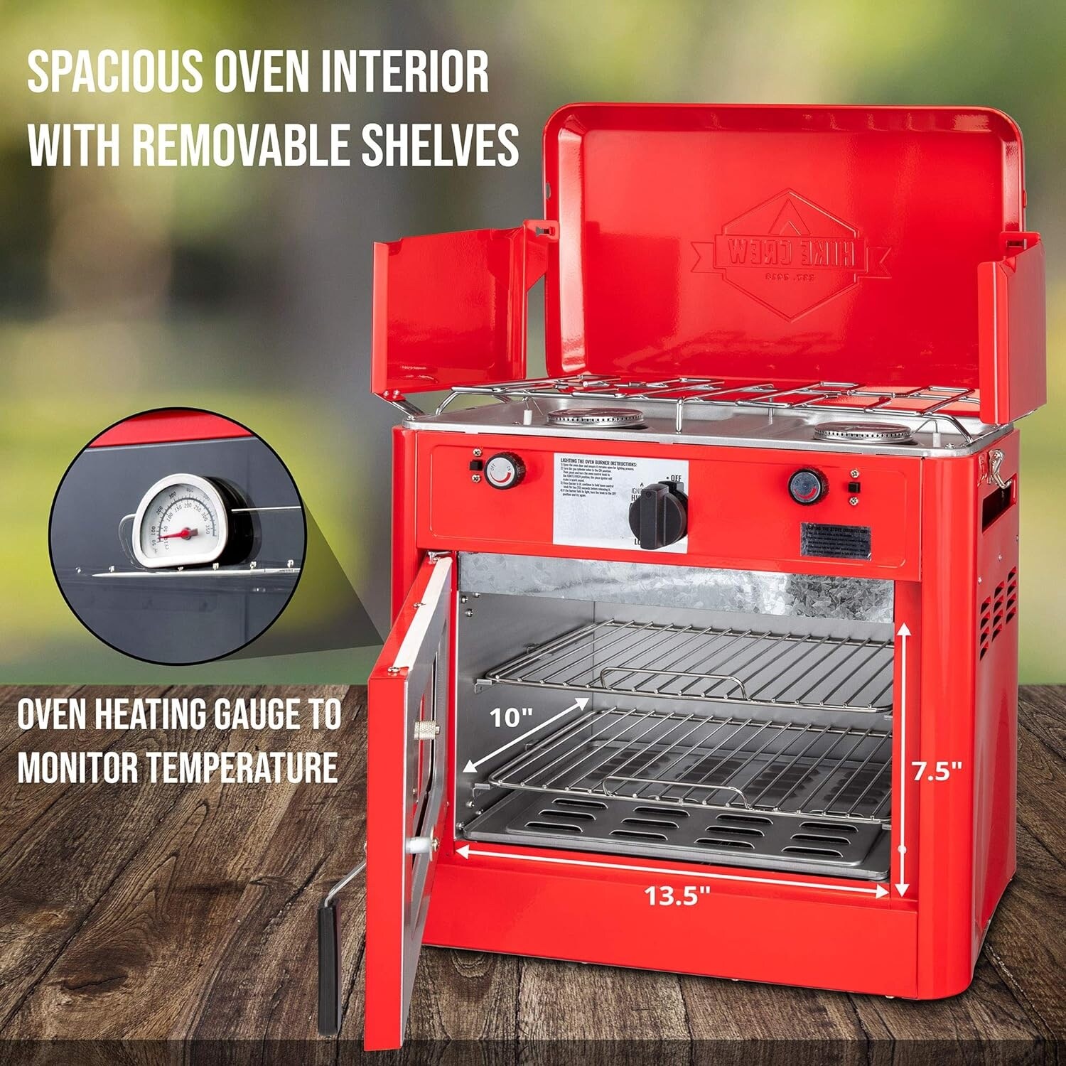 Hike Crew Gas Camping Oven, Portable Camping Stove & Oven Hike Crew Gas Camping Oven, Portable Camping Stove & Oven