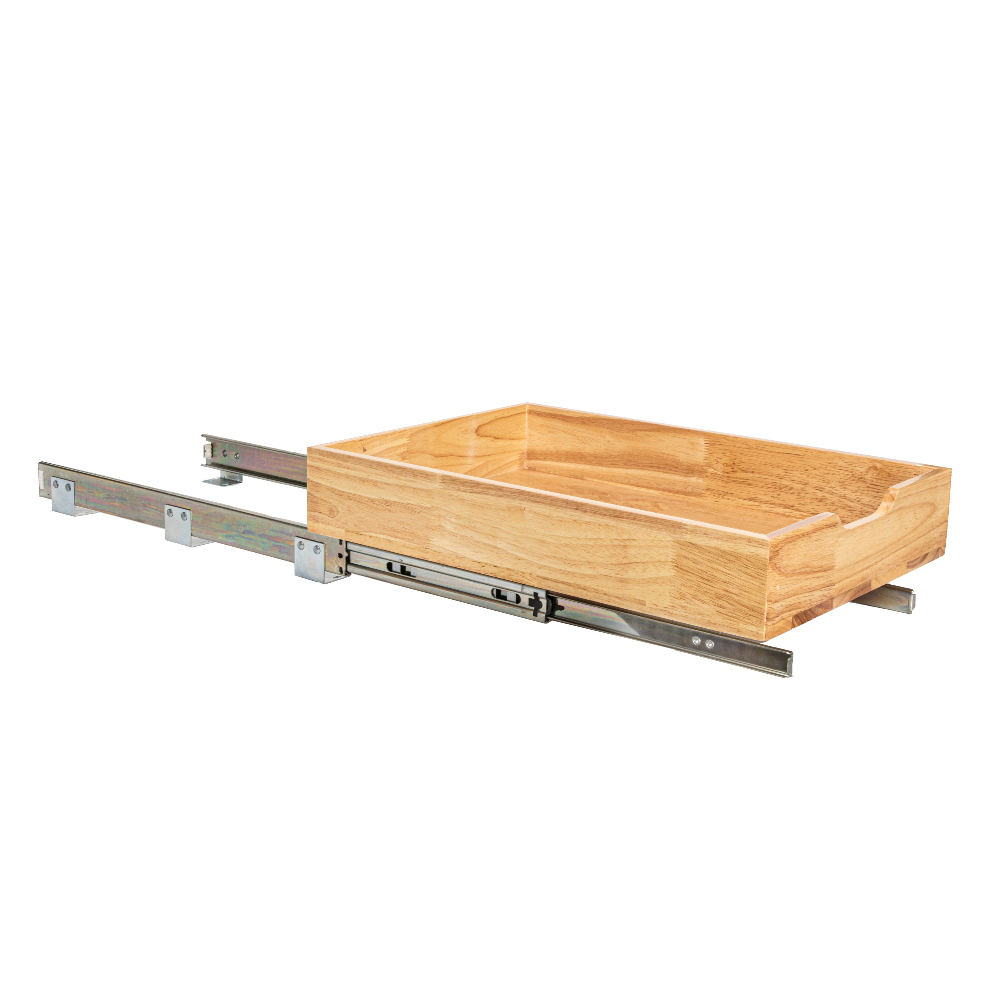 Household Essentials Glidez 14.5 Wood 2-Tier Sliding Cabinet Organizer
