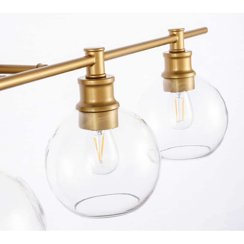 Camille Clear Glass 4-light Wall Sconce