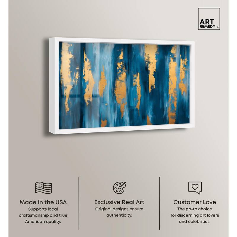 Dark Texture Golden Touch II Shadowbox by Art Remedy