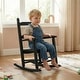 preview thumbnail 11 of 38, 16 In. Kids Classic Solid Poplar Wood Rocking Chair, Egg-Shaped Seat For Ages 2–5 - 9' x 12'