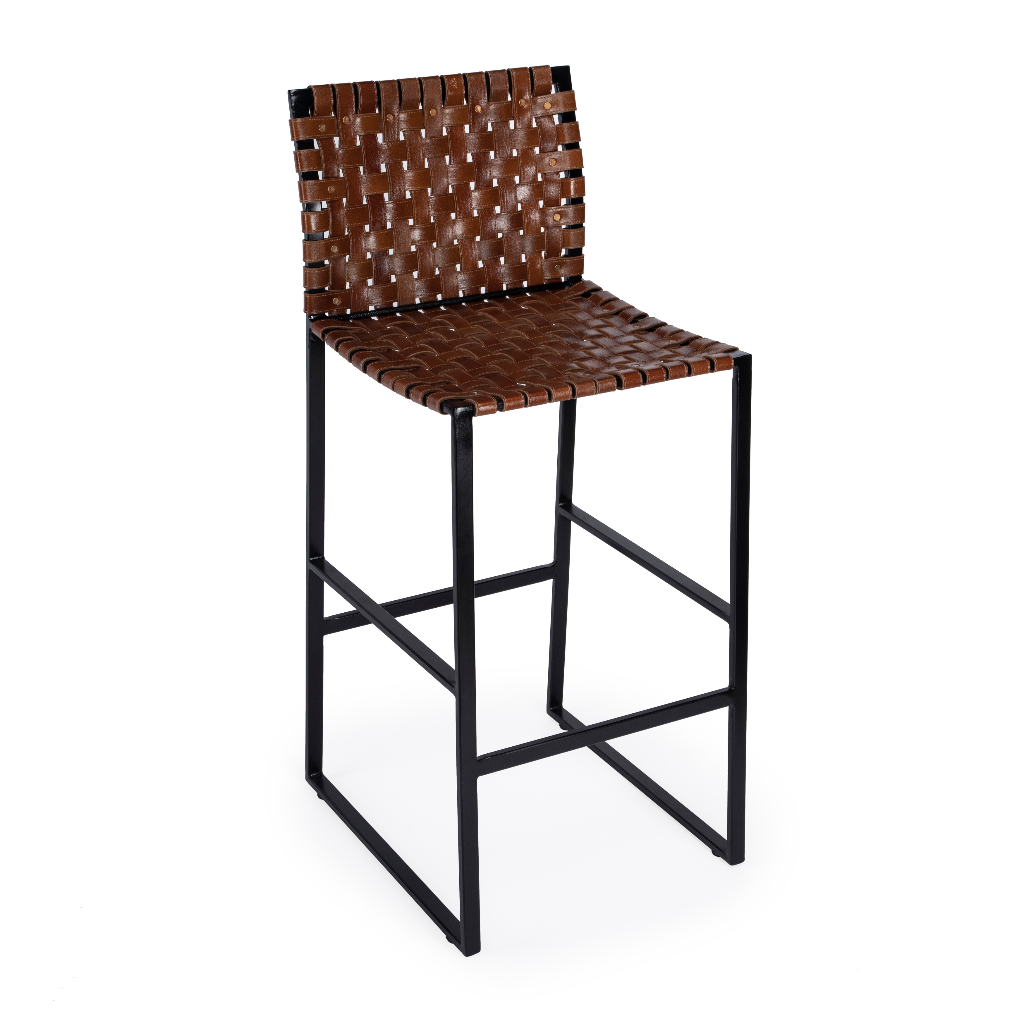 Genuine leather clearance bar stools