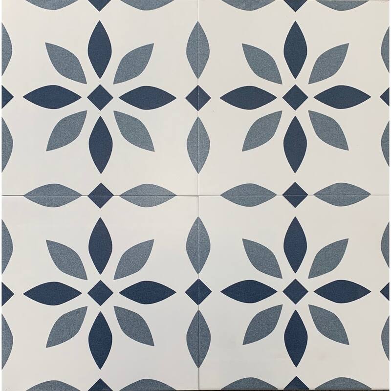 Vigo 12 x 12 Ceramic Tile for Wall in Dark/Light Blue