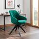 Art Leon Classical Swivel Office Accent Chair with Wood Legs