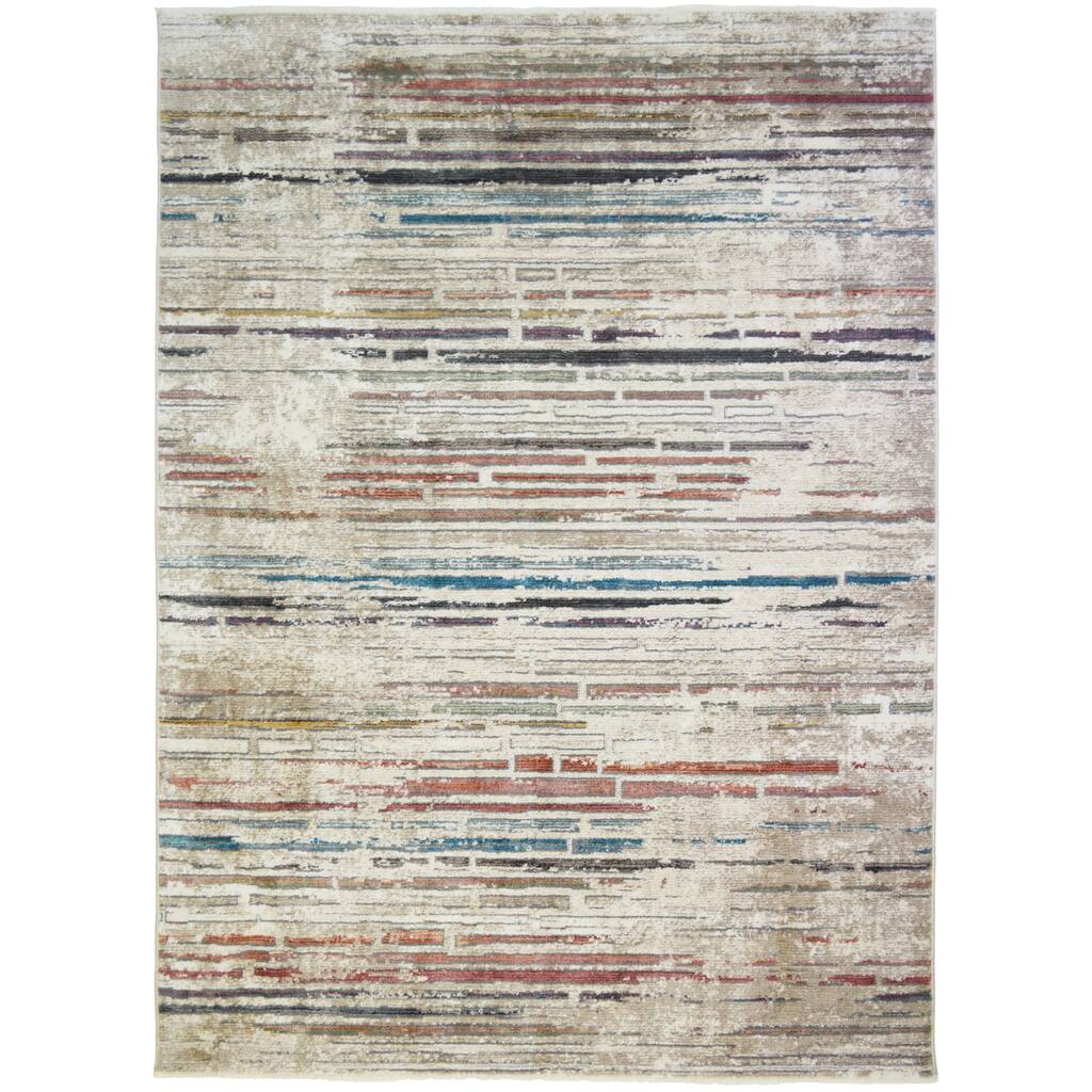 Oxford Hillcrest Multi Contemporary Striped Rug