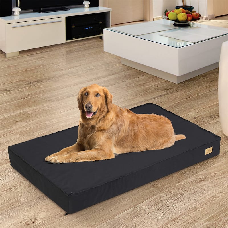 Orthopedic Foam Dog Bed Waterproof Pet Crate Mattess Cushion