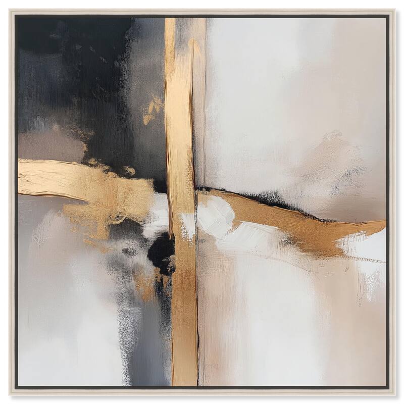 Gilded Rupture I Canvas by Art Remedy - Silver - 16" x 16"