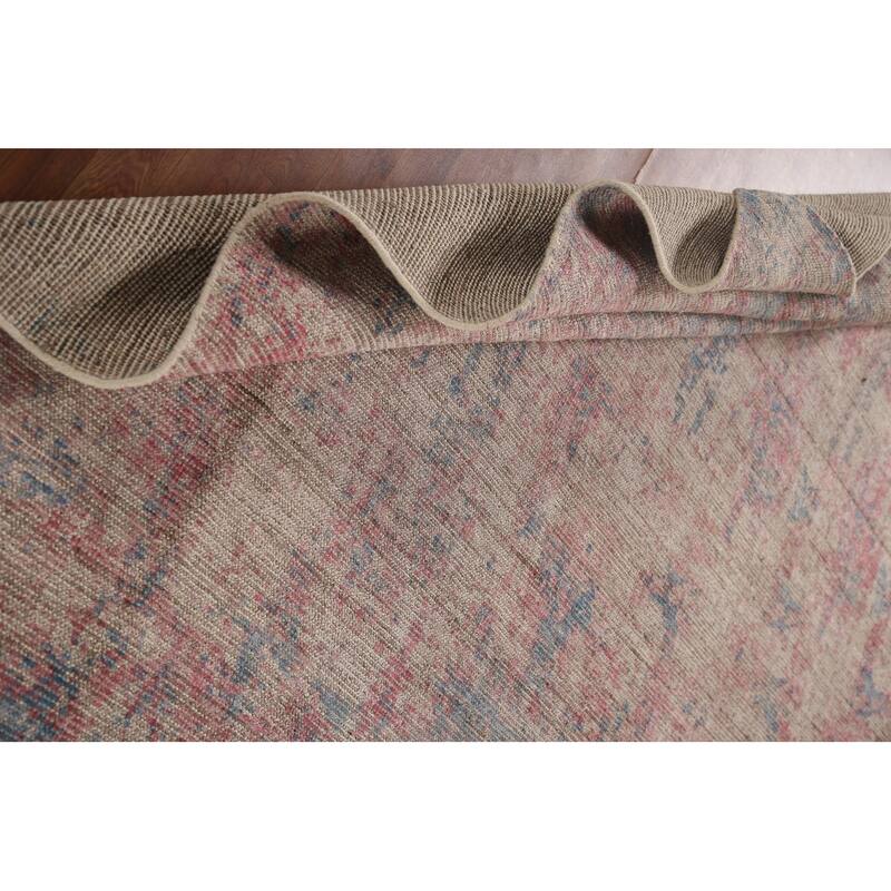 Abstract / Modern Area Rug Hand-Knotted Multi-Color Wool Carpet - 7'10"x 9'8"
