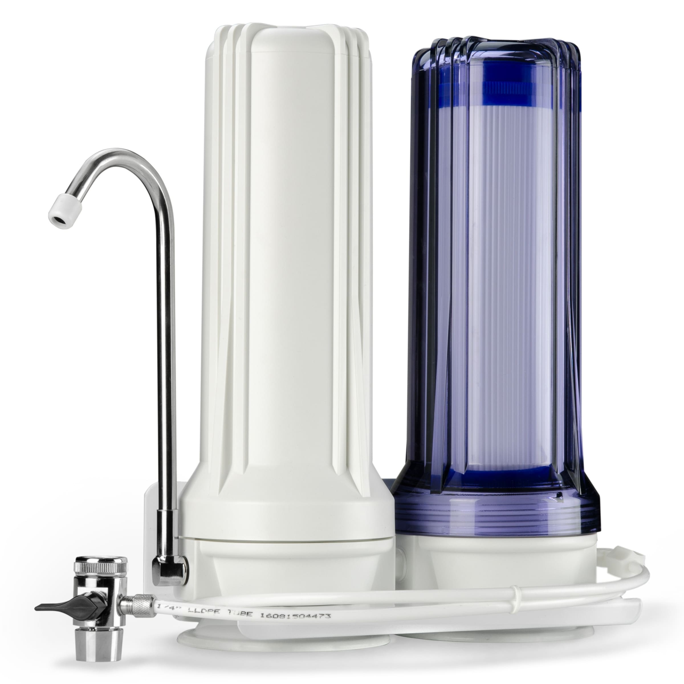 iSpring CKC2 2-Stage Countertop Water Filtration Dispenser System- Includes Activated Carbon and Carbon Block Filters
