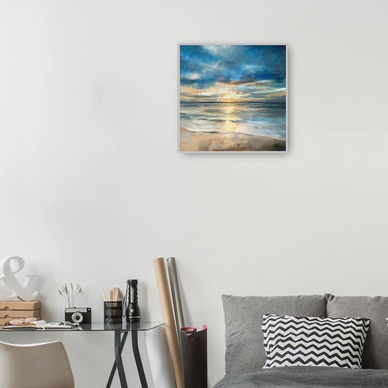 Indigo Surf By Studio Arts Canvas Art Print