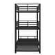 preview thumbnail 19 of 17, Metal Triple Bunk Beds Frame 3 Bunk Bed with Trundle