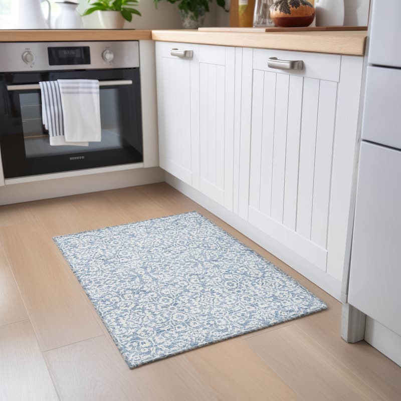 Machine Washable Indoor/ Outdoor Chantille Traditional Farmhouse Rug