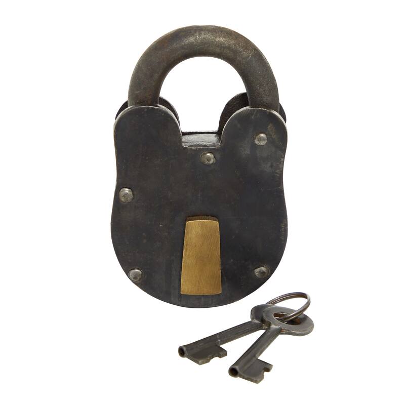 Bronze Metal Lock And Key