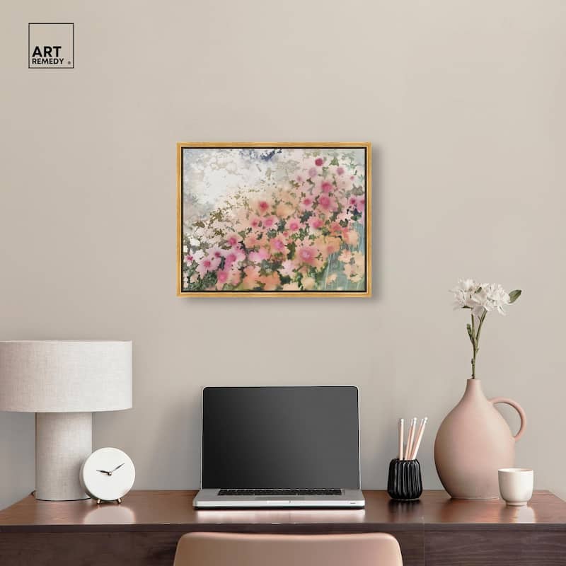 Roseate Remnants Canvas by Art Remedy