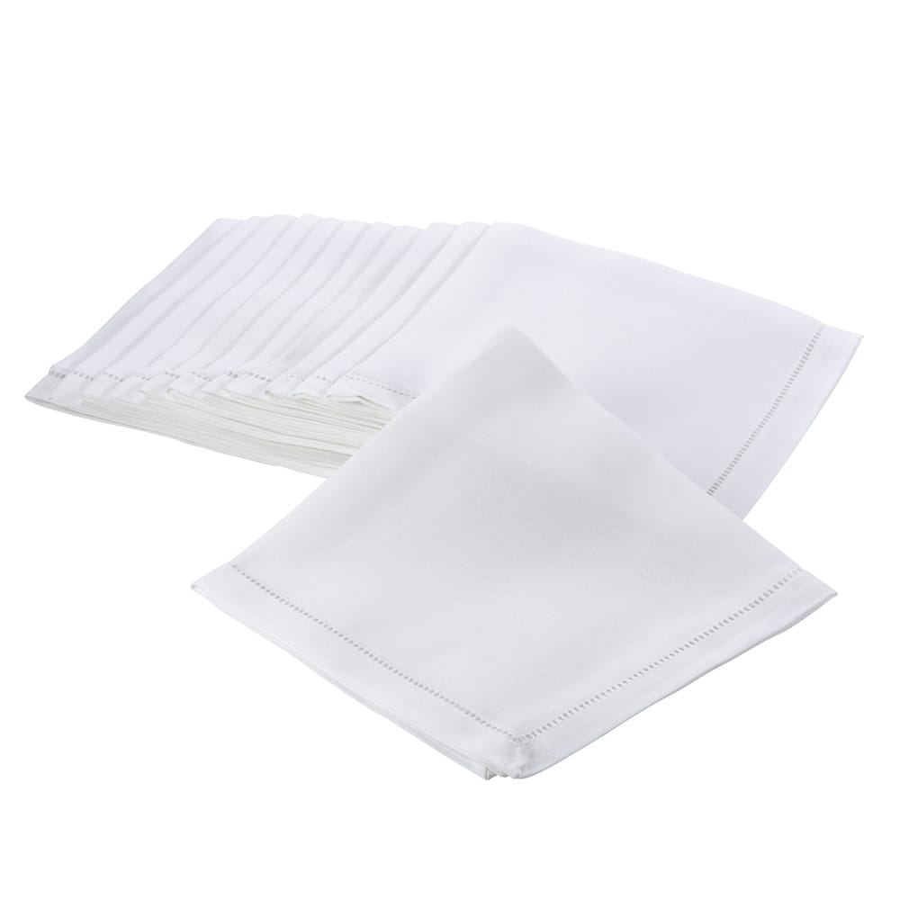 Hemstitched Border Napkins (Set of 12)