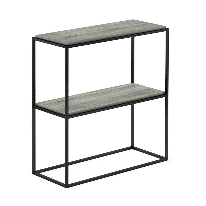 Furinno Moretti Modern Lifestyle Wide Stackable Shelf, 2-Tier, Columbia Walnut