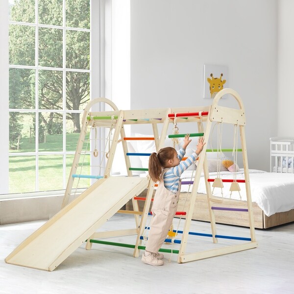 Rope climbing wall for playset sales