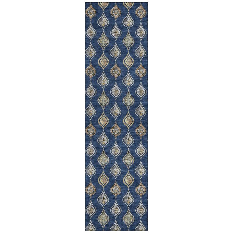 Machine Washable Indoor/ Outdoor Casual Greenwood Chantille Rug