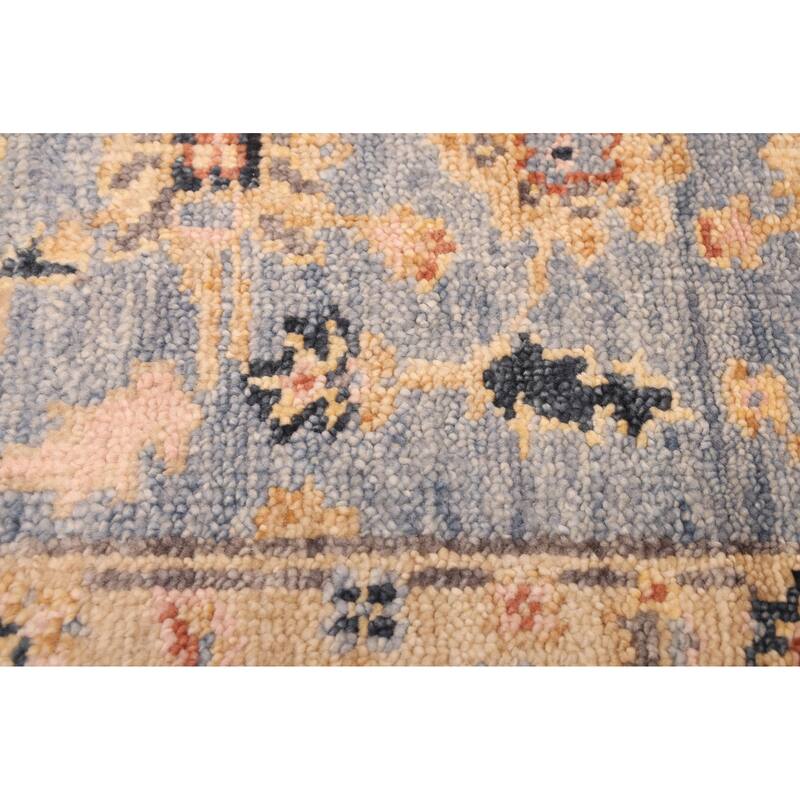 ECARPETGALLERY Hand-knotted Jules Serapi Light Denim Blue Wool Rug - 2'6 x 8'0
