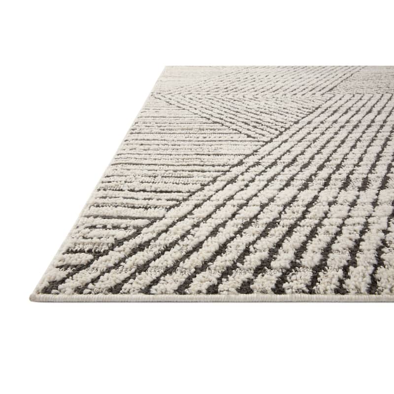 Alexander Home Vive Modern 3-D Geometric High-Low Area Rug