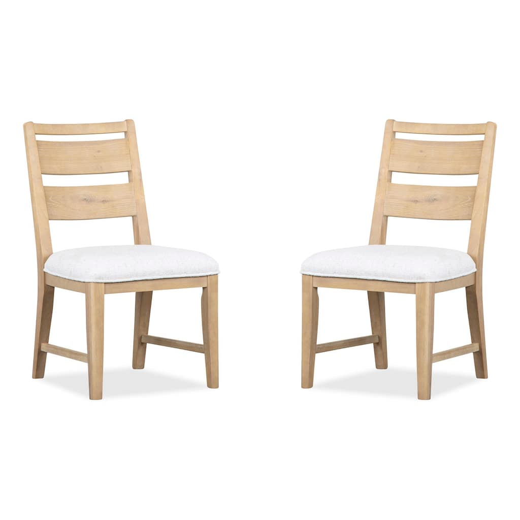 Magnussen Home Somerset Butternut Upholstered Side Chair Two Pack - 20.25''W x 22.88''D x 36.5''H