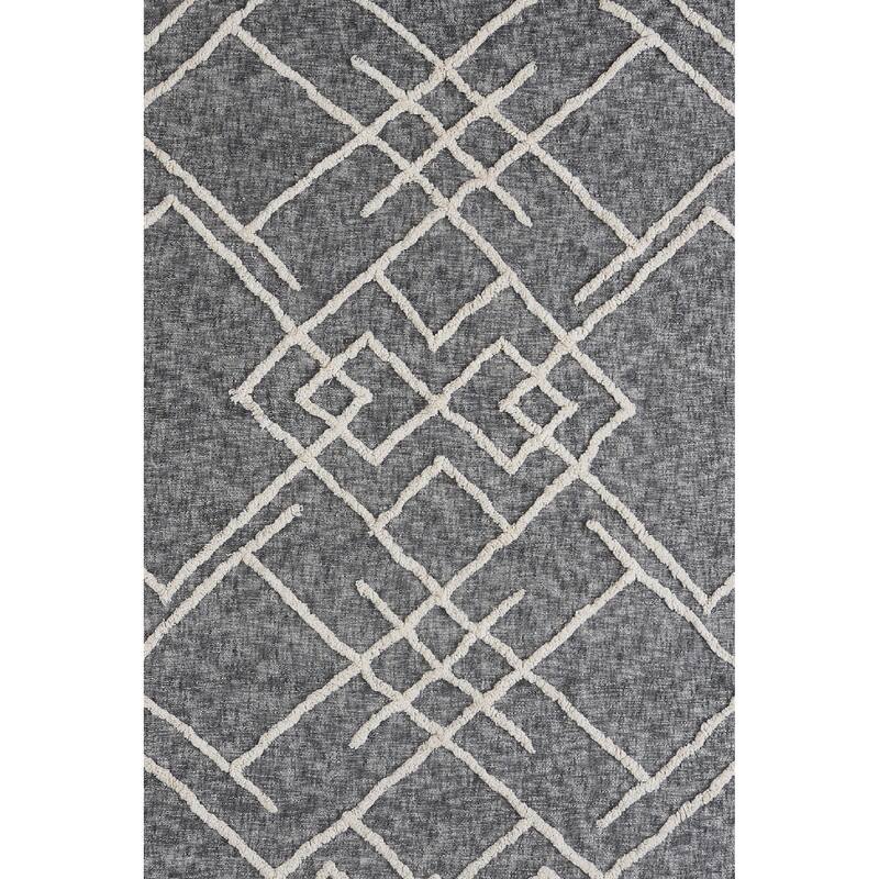 Sevita Tufted Geometric Diamond and Distressed Coverlet