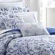 preview thumbnail 2 of 6, Laura Ashley Charlotte Blue Cotton Duvet Cover Set
