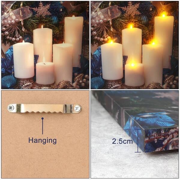 Shop Kanstar 3d Wall Art With Led Lights Candle Light Up Pictures