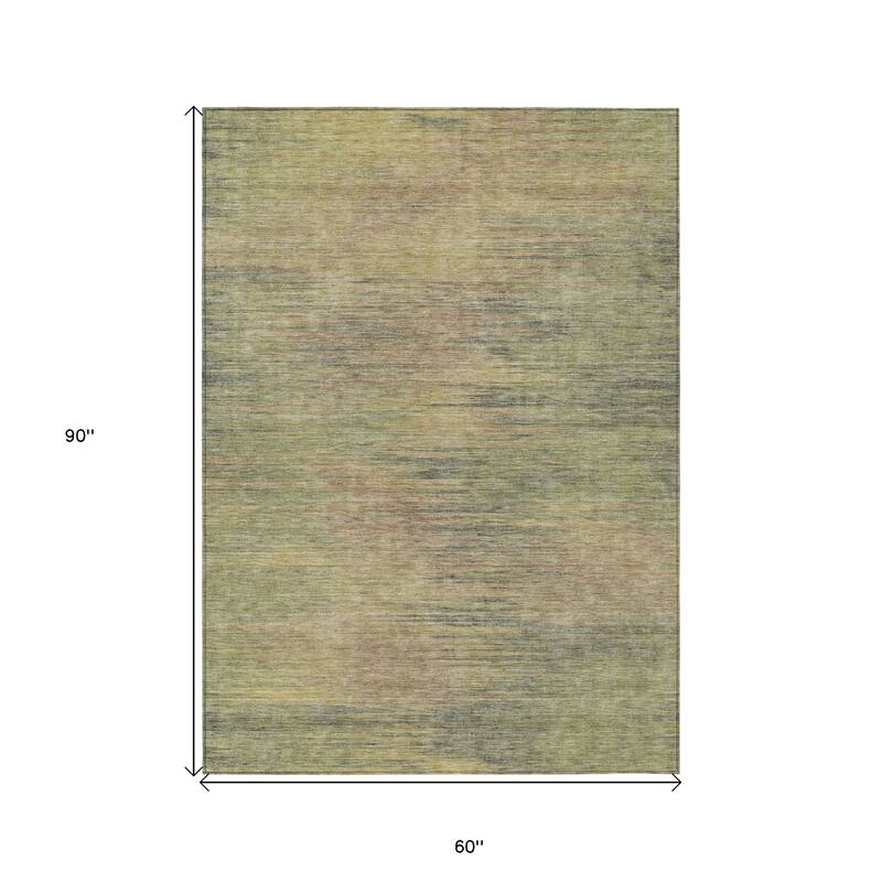 HomeRoots Abstract Transitional Rectangle Outdoor Rug