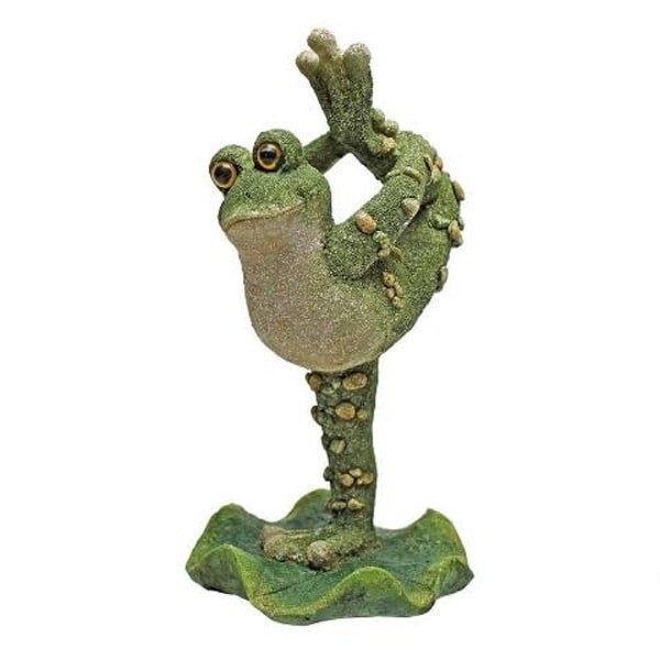 10.5" Twirling Around Outdoor garden leg Up Frog - N/A