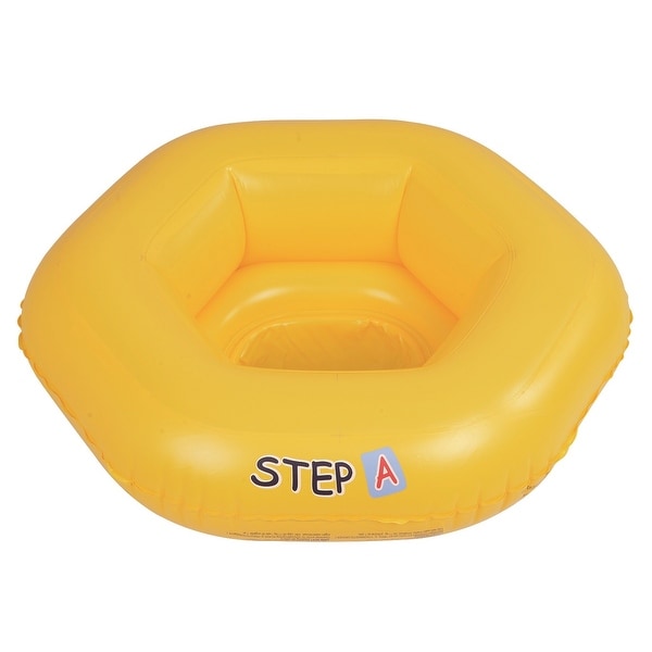26" Yellow Swim "Step A" Inflatable Swimming Pool Baby Seat Float for Babies 0-1 Years