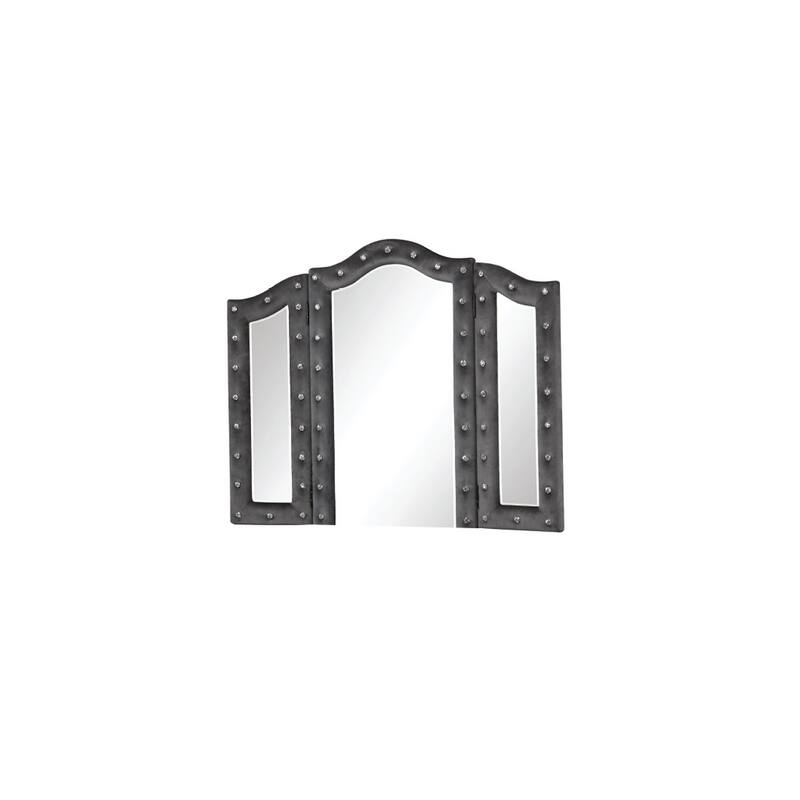 Encore King / Queen 4PC / 5PCS Vanity Bedroom Set in Beige / Black / Gray