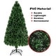 preview thumbnail 5 of 19, Costway 3/4/5/6 Ft Pre-Lit Fiber Optic PVC Christmas Tree Plastic