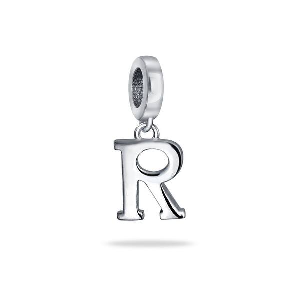 Shop Bling Jewelry 925 Sterling Silver Alphabet Block Letter R Dangle Bead Free Shipping On Orders Over 45 Overstock 17987097