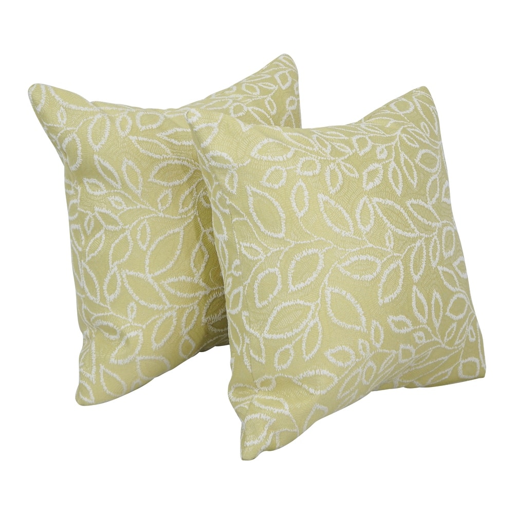 Blazing Needles 17-inch Square Throw Pillows (Set of 2)